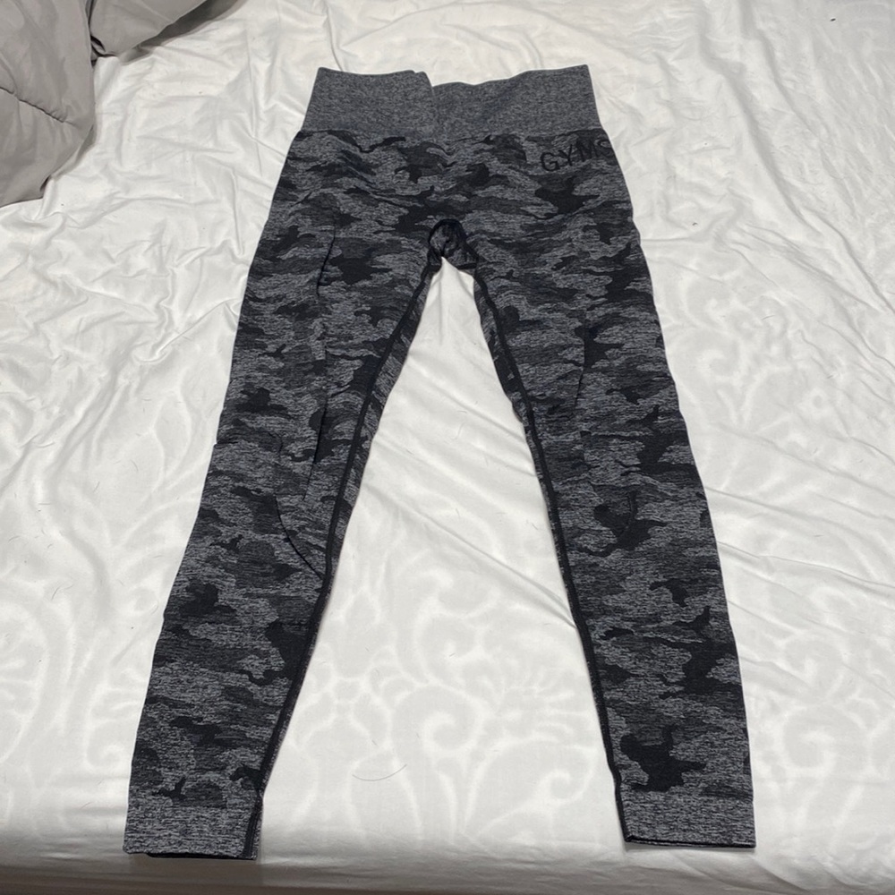 Gymshark seamless camp leggings black